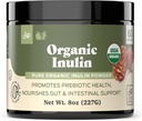 Produits naturels complets Poudre d'inuline biologique pure 8oz et enzymes digestives 100 capsules
