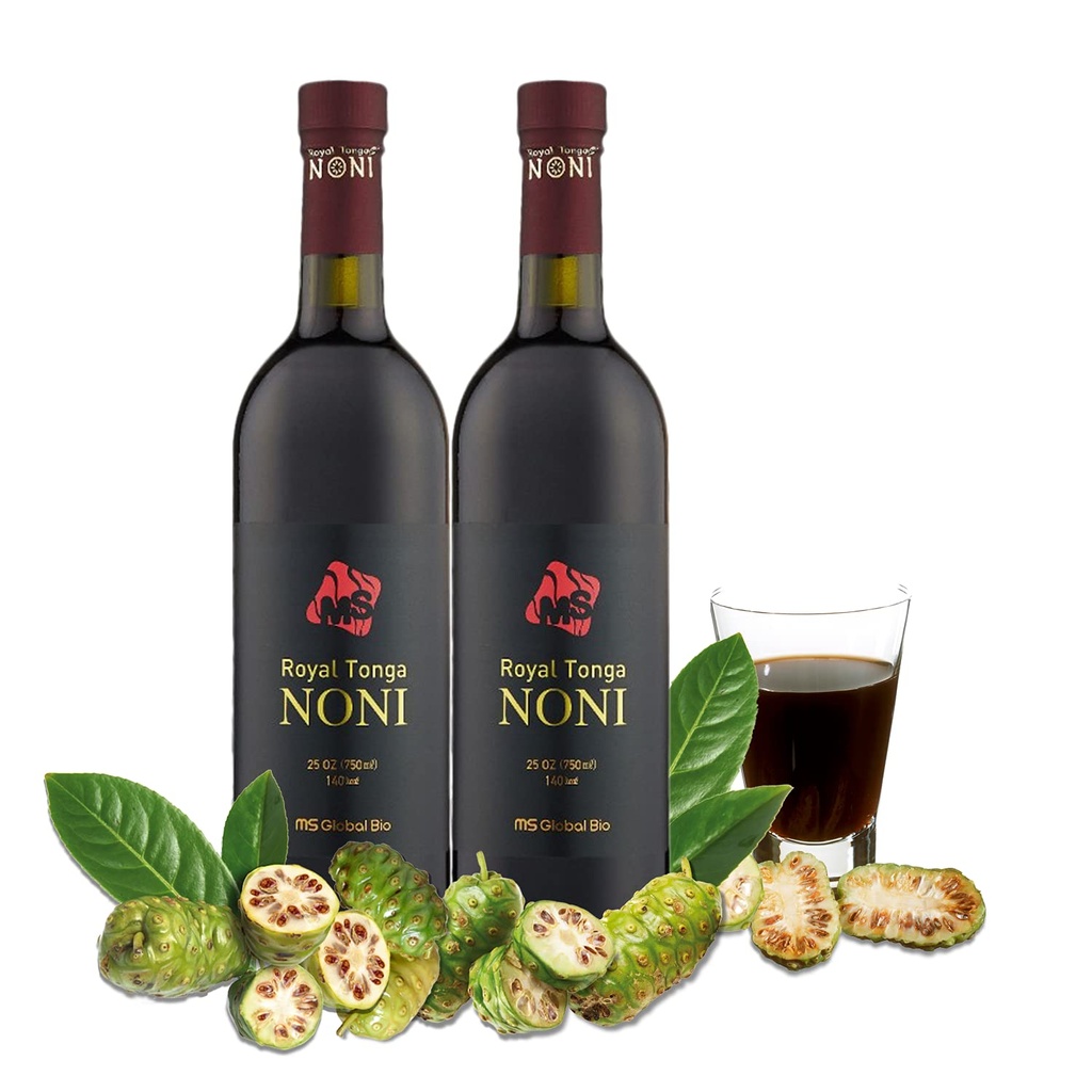 Royal Tonga Noni - 100% Authentic NONI Juice(2PK Case), 25oz Flaschen | Noni Juice | Nonie Juice | Noni Drink | Nona Juice | Jugo de Noni | Noni Fruit | Real Noni