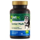 Petnc Natural Care Senior Multi Chewables (60 Count), Daily Dog Multivitamin & Multimineral Support, umfasst Zink, Magnesium, Eisen &amp; Mehr, Unterstützt Gesamtgesundheit, Für reife Hunde, Leber Geschmack