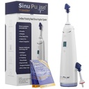 SinuPulse Reisender mit 30 Sinuair-Packets - Cordless Pulsating Nasal Bewässerung Sinus Rinse System, Space Saving Cleaner & Relief Maschine für Reisen, wirksamer als Neti Pot oder Nasenspray Flasche