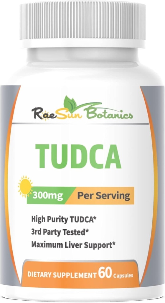 TUDCA (Tauroursodeoxycholsäure), 60 Kapseln 300mg Servieren Premium-Qualität 3. Partei getestet maximale Leberunterstützung