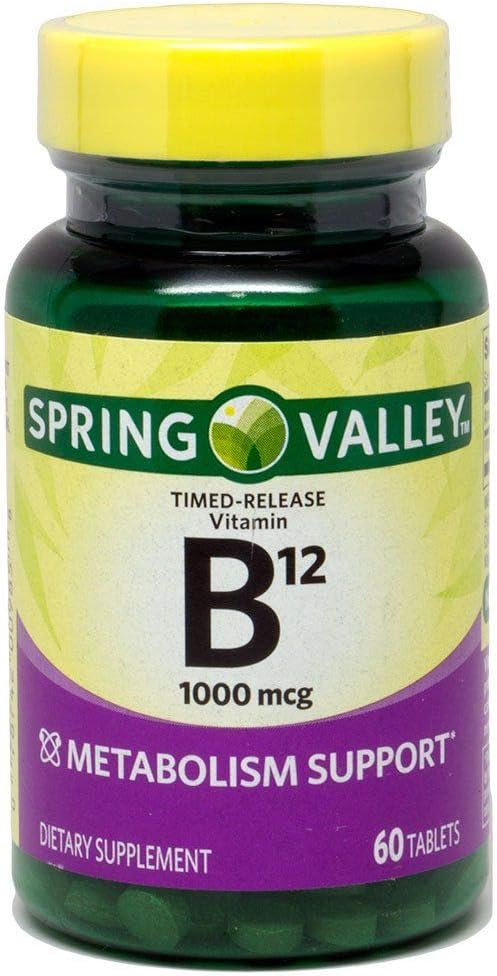 Spring Valley - Vitamine B-12, 1000 mcg, 60 comprimés