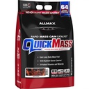 ALLMAX QUICKMASS, Schokolade - 10 lb - Rapid Maß Gain Catalyst - Bis zu 64 Gramm Protein pro Servierung - 3:1 Carb to Protein Ratio - Zero Trans Fat - Bis zu 70 Portionen