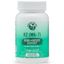Alcaline pour la vie Vitamine K comme MK-7.0 Vitamine naturelle K2 de pois chiches fermentés MENAQ7 180 mcg.0.0 par jour 60 jours d'approvisionnement soutient la santé osseuse et cardiaque.