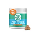 Doggie Dailies Puppy Probiotique, Probiotiques pour chiots avec enzymes digestives, favorise la santé digestive, soutient le système immunitaire et le développement global (Pumpkin) 120 Chews molles