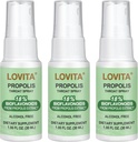 LOVITA Bee Propolis Throat Spray 250mg, Bienen Propolis Extrakt mit 18% Bioflavonoide, Alkoholfreies Antioxidans, Immununterstützung & Sore Throat Relief, Glutenfrei, Non-GMO, 1 Fl Oz, 90 Tage Versorgung