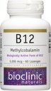 Bioclinique Naturel B12 Méthylcobalamine Vitamines, 60 Nombre