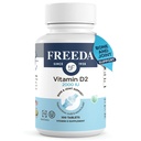 FREEDA Vitamin D2 2000 IU – Vegan Vitamin D für Knochenstärke und Immununterstützung – Vegan Ergocalciferol D2 Supplement – 100 Tiny Tablets