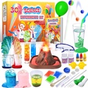 UNGLINGA 30+ Experimente Wissenschaft Kits für Kinder, S.T.E.M Bildungsprojekt Aktivitäten Spielzeug Geschenke für Jungen Mädchen, Chemie-Set, Bouncy Ball, Volcano Eruption