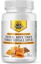Dutchman's Gold Total Hive Trio Capsules - 120 Veg Caps Ca. 30-60 Servietten - Bienen Pollen Royal Jelly & Propolis Supplement - Superfoods für Antioxidant Immununterstützung - Natural Honey Mix