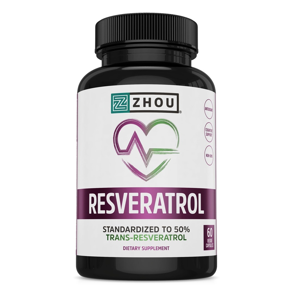 ZHOU Resvératrol : 29: Vcp, 1000mg 60ct