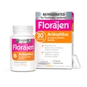 Florajen Acidophilus Probiotics, Gut Health, Vaginal Health, et Supplément de soutien immunitaire, Constipation et Bloating Relief pour les adultes, 30 Capsules (réfrigérées)