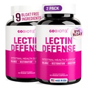 GOBIOTIX Lectin Defense - Lectin Blocker Supplement für Leaky Gut mit MSM und Verdauungsenzymen - Aids intestinal Health for Women and Men - Non-GMO + Gluten Free - 60 Kapseln (2)
