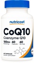 Nutricost CoQ10 100mg, 60 Capsules végétariennes, 60 portions - Coenzyme Q10