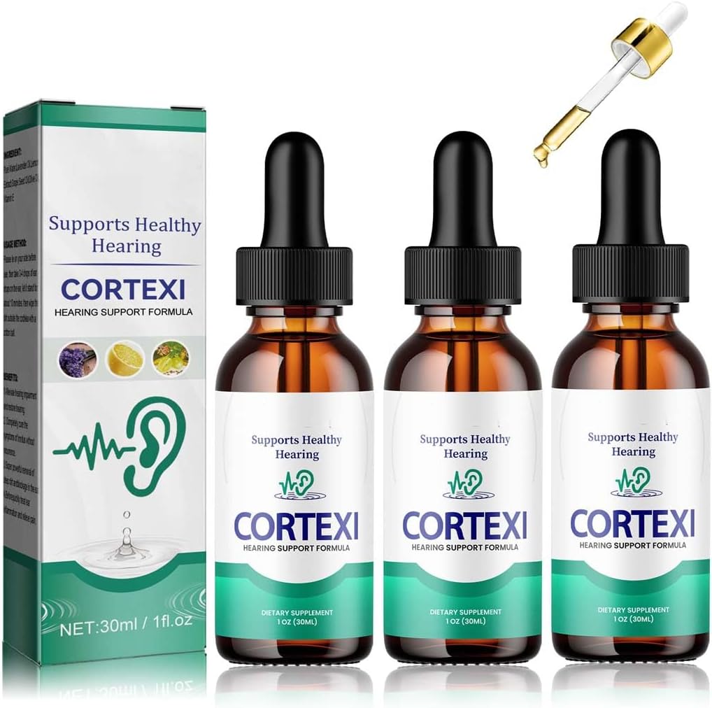 REYROB 3 Pack Traitement de l'acouphène Cortexi, [1x30ML] gouttes de soutien auditif Cortexi, gouttes de formule avancées Cortexi pour la santé de l'oreille