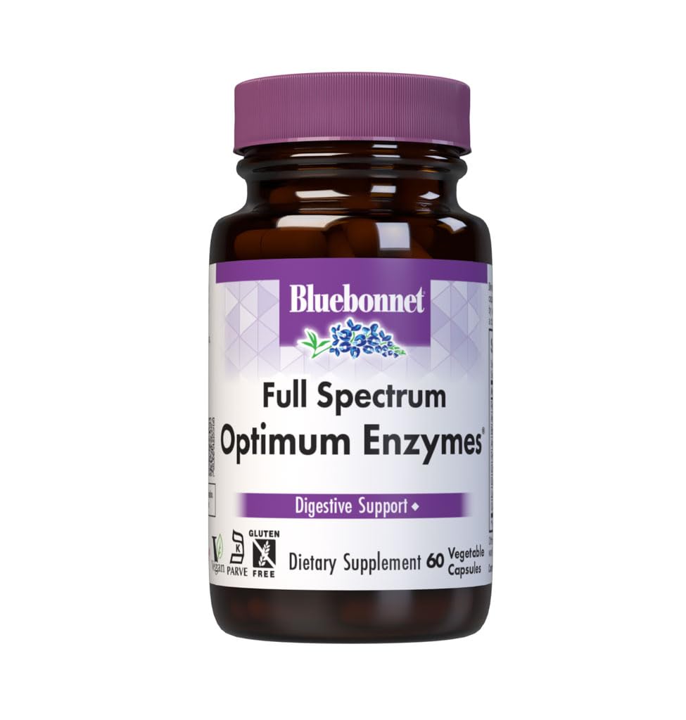 BlueBonnet Full Spectrum Optimum Enzymes Vegetarische Kapseln, 60 Zähler