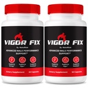 (2 Pack) Vigor Fix Male Supplement, VigorFix Pills pour les hommes, Nutrition quotidienne pour la santé globale et le bien-être, Vigor Capsules de soutien fixe pour la confiance et l'énergie, Critiques (120 Capsules)