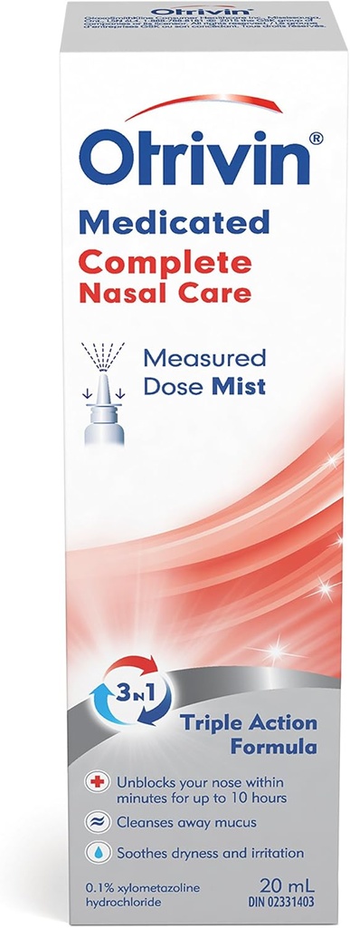 Otrivin Médicament de soins nasaux complets (spray) (dose mesurée)