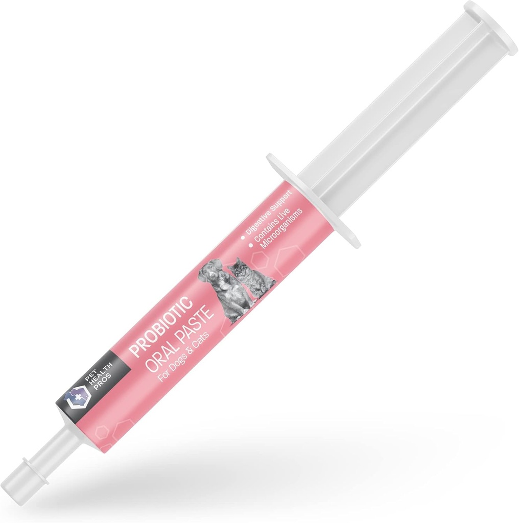 Probiotic Oral Paste für Hunde & Katzen - Unterstützt gesunde Verdauung Probiotic Gel - Anti Durchfall für Hunde und Katzen Probiotika für Durchfall - für Reisen, Kenneling und Training - 30 cc