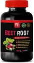Superfood Beet Root Supplement - Beet Root 1000 MG - Beet Root Nitric Oxide Supplement, Rüben Wurzel Pillen, Rüben Wurzel Vitamine, Immunsystem Unterstützung, Rüben Vitamine, Beetroot Supplement, 1 Bot 60 Tabs