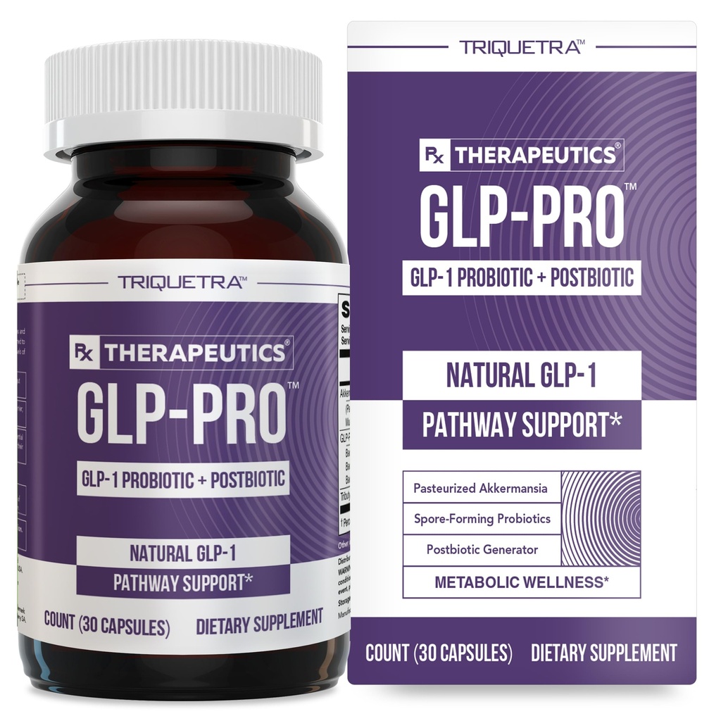 GLP-ProTM: Probiotic & Postbiotic Blend for Natural GLP-1 Support — Akkermansia MucTTM, ButyraGen® Butyrate Generator & Spore Bacillus — Healthy Appetite, SCFA & Metabolic Balance — 30 Count