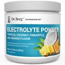 Dr. Berg Zero Sugar Hydration Keto Elektrolyt Pulver - Verbessert w/ 1000 mg Kalium & Real Pink Himalayan Salz (NOT Tisch Salz) - Tropical Coconut, Ananas & Orange Getränke Supplement 50 Servierungen