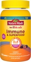 Natur gemacht Wellblends Immun- und Superfood, Elderberry Gummies mit Acerola Kirschextrakt, Plus Vitamin C + Vitamin D, Immununterstützungsergänzung, 100 Gummy Vitamine