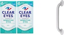 Klare Augen Sensitive Augentropfen, 2 Packung und Antrieb medizinische weiße Pulver-beschichtete Grabstange
