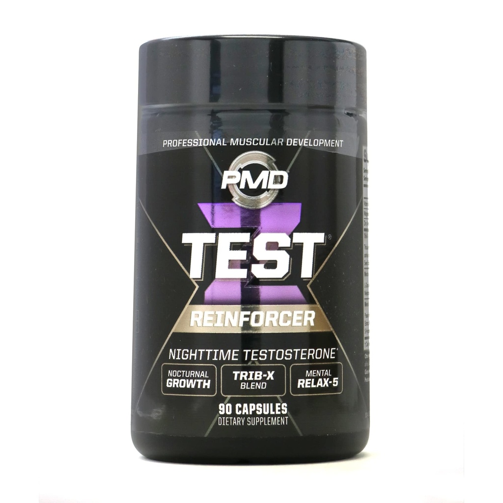 PMD Sports Z-Test Nighttime Testostérone Support - Inducteur de sommeil et relaxation pour un effet anabolique maximum - Améliorer la récupération musculaire, augmenter la croissance musculaire - 90 capsules
