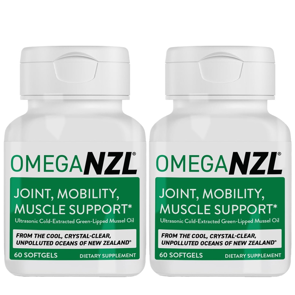 Original Omega-3 Joint Support Supplement, Best Natural Muscle Relief, Green-Lipped Mussel Öl, 120 Softgels, Kein Fisch Nachgeschmack