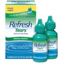 Larmes fraîches, gouttes oculaires lubrifiantes, 2 bouteilles .5 fl oz (15 ml)