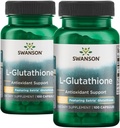 Swanson Aminosäure L-Glutathione 100 Milligramme 200 Kapseln 2 Flaschen