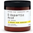 BEYOND RAW Chimie Labs D-Acide Aspartique Poudre, développement et récupération musculaire, 30 portions