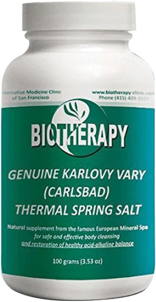 Biotherapie echtes Karlovy Vary Heilmittel Mineralwasser Thermalquelle Salz - Natürliche Mineralergänzung Körperreiniger - Unterstützung Immunsystem & Wiederherstellen Säure-Alkaline Balance - 100 Gramm (3.53oz)