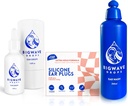 Bundle de soins de l'oreille - Comprend les gouttes d'oreille, le lavage de l'oreille et les bouchons d'oreille en silicone - pour les plongeurs, athlètes, plongeurs, voyageurs - Produits de soins de l'oreille pour hommes, femmes, enfants et adultes - Meilleur cadeau de swimmer