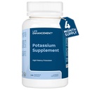 Amélioration de la vie Supplément de potassium à forte absorption pour la santé musculaire, cérébrale et osseuse - Aucun additif Le supplément de potassium élémentaire à haute puissance est fabriqué aux États-Unis (240 capsules – 120 portions)