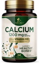 Kalzium 1200 mg mit Vitamin D3 - Knochengesundheitsergänzung, Vitamin D & Kalzium Ergänzungen für Frauen & Männer - Knochenstärke, Zähne & Immununterstützung, Natur Kalzium Pillen, Bottled in USA - 240 Tabletten