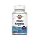 KAL Oxyde de magnésium liposomique 210 mg Haute absorption, technologie liposomique, soutien musculaire essentiel, formule avancée, capsules véganes, sans gluten, sans soja, 60 portions