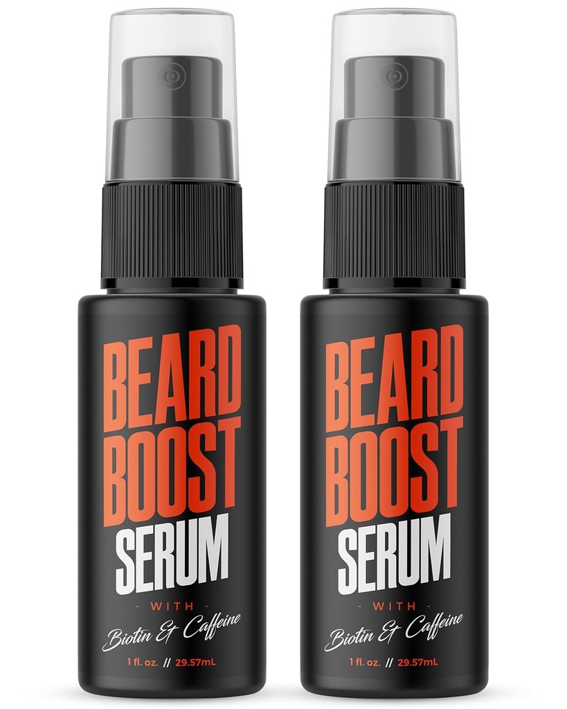 Sérum de croissance de la barbe de Willies sauvages (2-Pack) - Soins naturels de la barbe avec biotine et caféine pour les moustaches plus saines, plus épaisses et plus complètes - Habillage quotidien Routine Nourrit et Hydrate Cheveux du visage des hommes