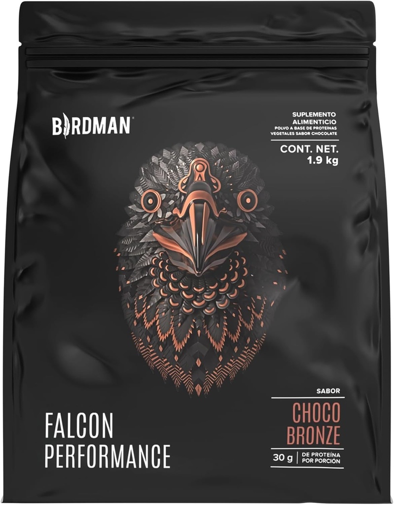 BIRDMAN Falcon Performance Premium Sport Protéines Poudre Plus Créatine, 31g Protéines et 5g Créatine par portion, Pas d'inflammation, Pas d'acné, Chocolat Saveur.