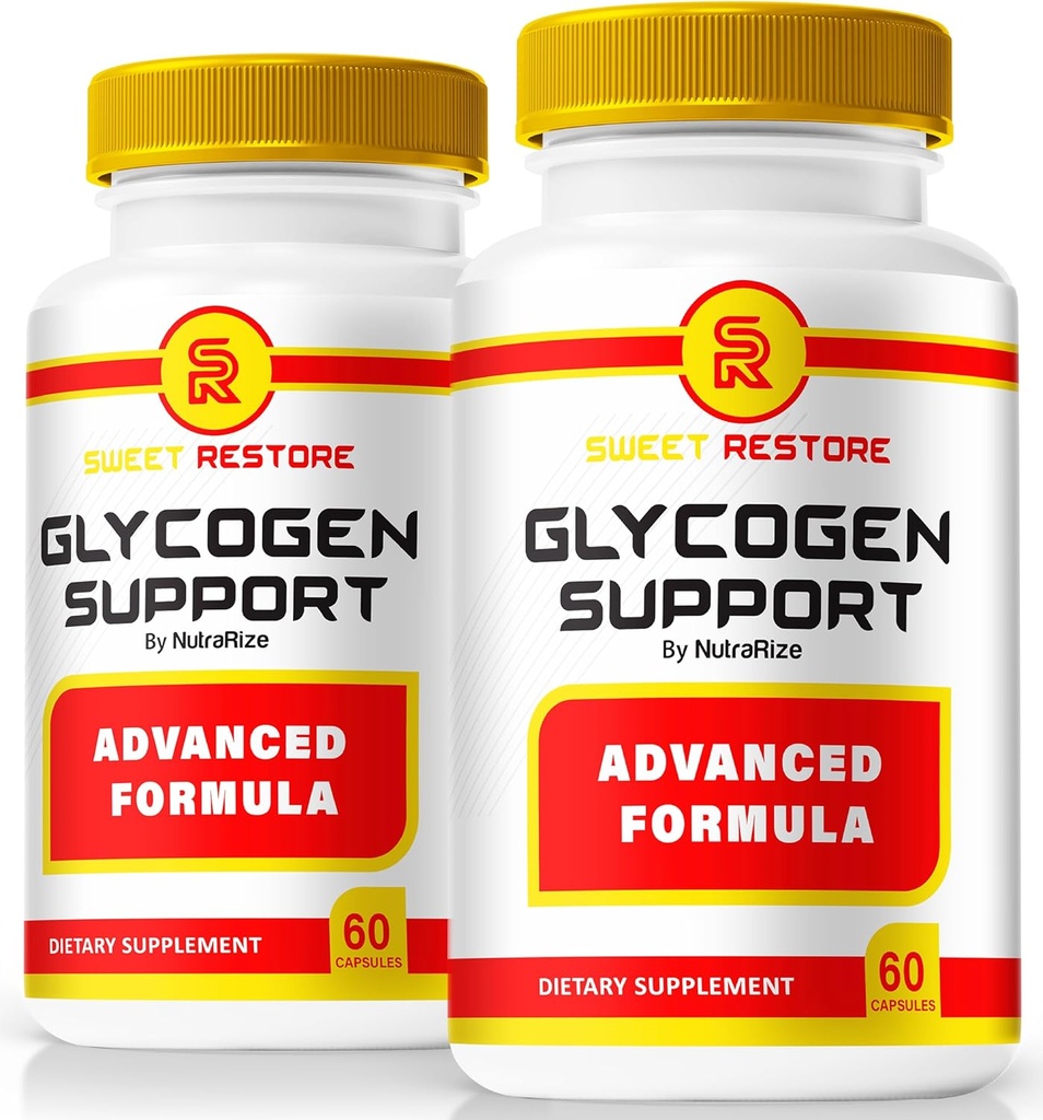 NutraRize (Pack of 2 Sweet Restore Glycogen Support, Official Glycogen Support Capsules, Joint Support Formula Reviews (120 Capsules)