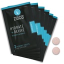 Zaca Erholung Kaubare Ergänzung | Hydrate + Revive | Party, Reisen, Übung & Höhe | Zucker Free & Gluten Free | Mixed Berry, 6 Packungen = 12 Tabletten