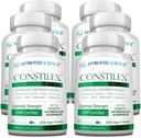 Sciences approuvées Constilex - Relief de constipation rapide et soutien des futurs épisodes - favorise des niveaux sains de bactéries et renforce la flore intestinale - 6 bouteilles