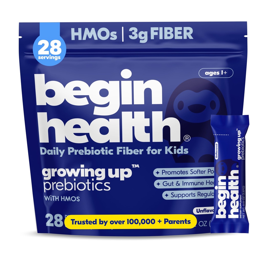 Commencer à développer la santé Prébiotiques pour les enfants 28-Packs de softeners en poudre soluble prébiotique et supplément de santé de Gut digestif.