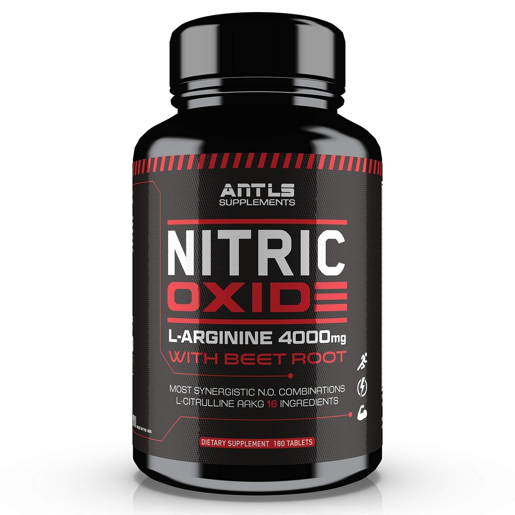 Nitric Oxid Supplement Booster Complex L Arginine 4000mg,L Citrulline, AAKG,Beet Root,Pre Workout Pills,Muscle Bulider,Growth,Pumps,180 Kapseln