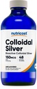 Nutricost Colloidal Silver 8oz - Cobalt Blue Glass Bottles, Bio-Active Colloidal Silber