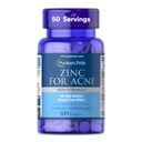 Puritan's Pride Zink für Akne Haut Formel mit Vitaminen C, B-6, A und E für Männer und Frauen, Nahrungsergänzungsmittel für klare gesunde Haut, Immunsystem, Zellteilung und Wachstumsunterstützung, 100 Tabletten
