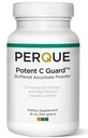 Poudre d'ascorbate de vitamine C tamponnée PARQUE - pH Équilibré, Végétarien, Supplément de vitamine C sans allergène - Soutien antioxydant à action rapide - Poudre effervescente au magnésium, au potassium et au zinc - 16 oz