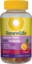 Renew Life Kids Probiotic Gummis, Tägliche Ergänzung unterstützt Gesamtgesundheit und optimale Verdauung, Dairy und Soy Free, 3 Billion CFU, 60 Count