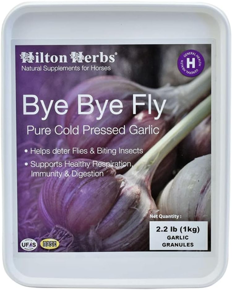 Hilton Herbs Bye Bye Fly Pure Knoblauch Granules. Einzigartige Kräuterformel unterstützt gesunde Atmung, Verdauung, Immunität und natürlichen Widerstand. Scoop Included. 2.2 lbs. Net Wt.